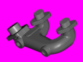 Exhaust manifold for kohler engines 12LD477/2EPAIV