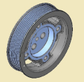 CRANKSHAFT BELT PULLEY BALANCED